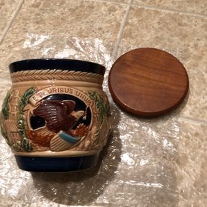 Humidor Cigar Tobacco Jar Canister Heroes of ’76 Inarco Japan Ceramic